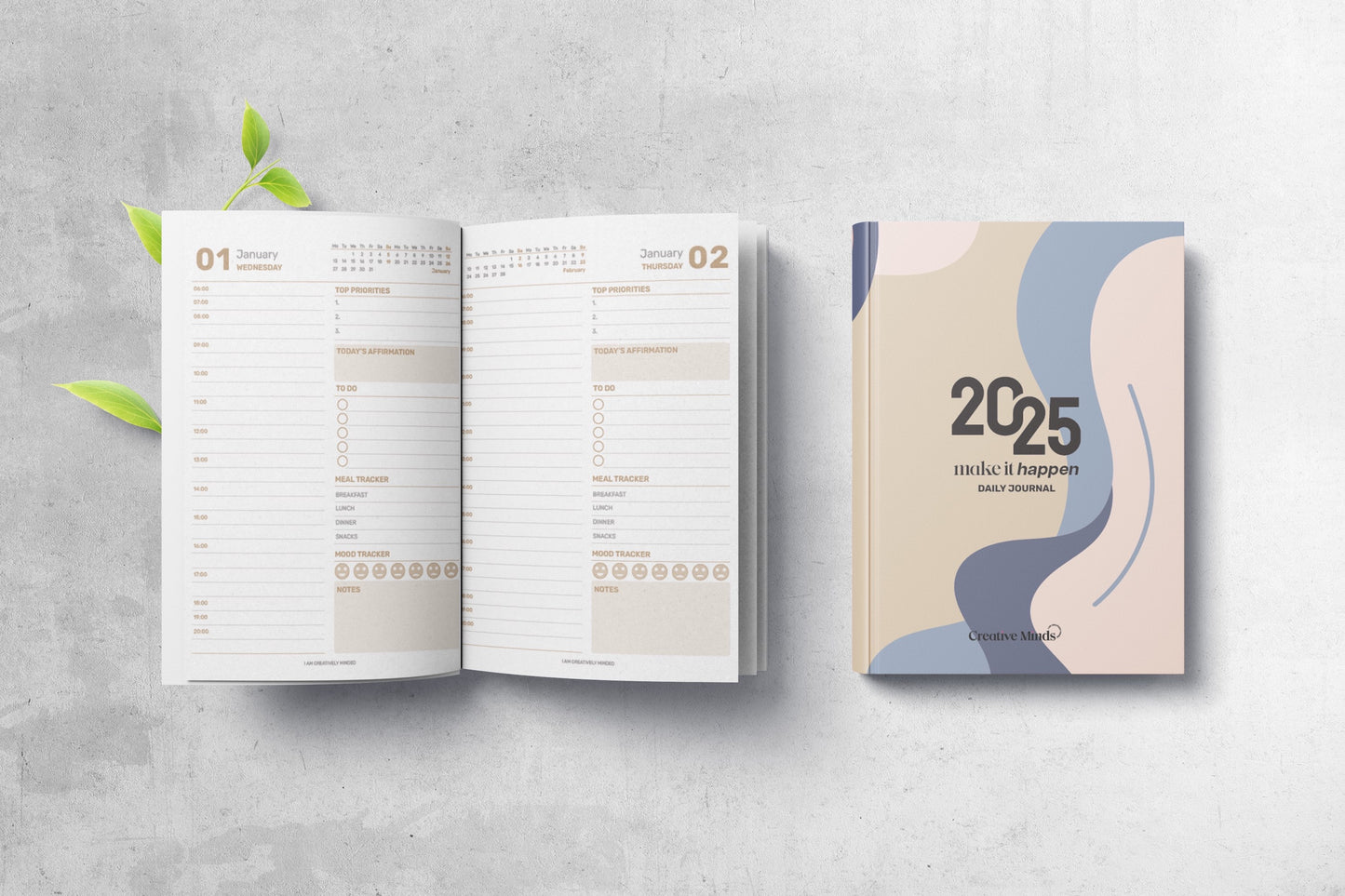 2025 Daily Journal Diary 'Make it happen' image 10