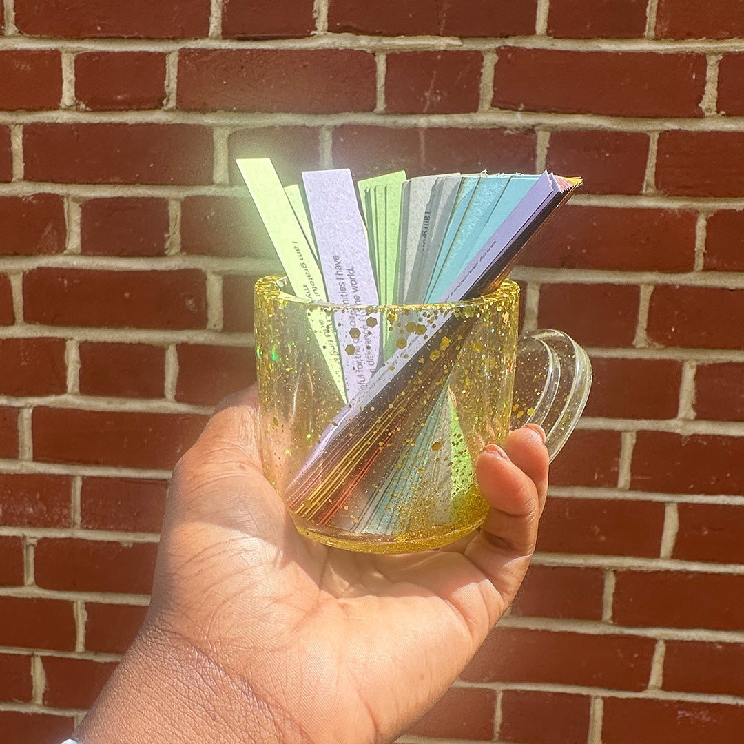 The Gratitude Jar – 70 Daily Prompts in a Handmade Gift Jar - Transform your mindset and uplift your mood