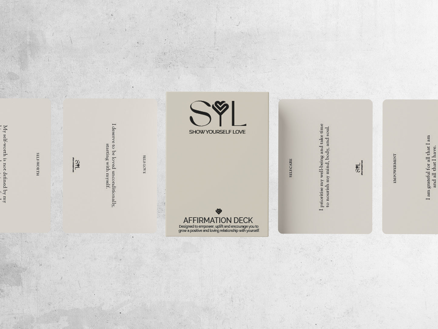 'Show Yourself Love' Affirmation Cards