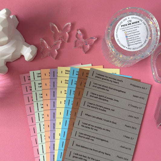 bible verse jar with scripture colour themes