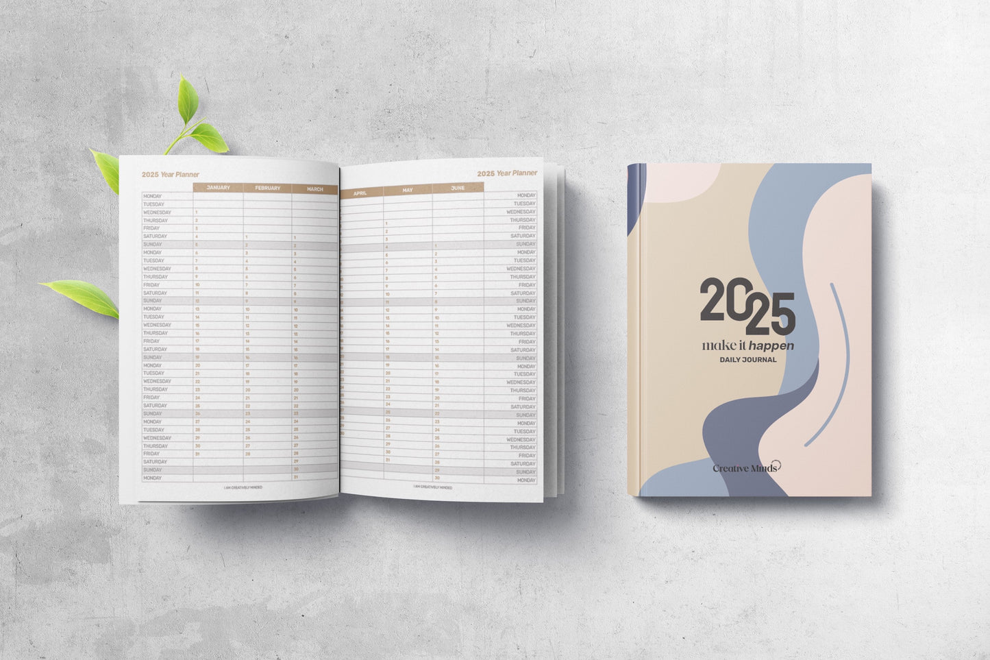 2025 Daily Journal Diary 'Make it happen' image 4