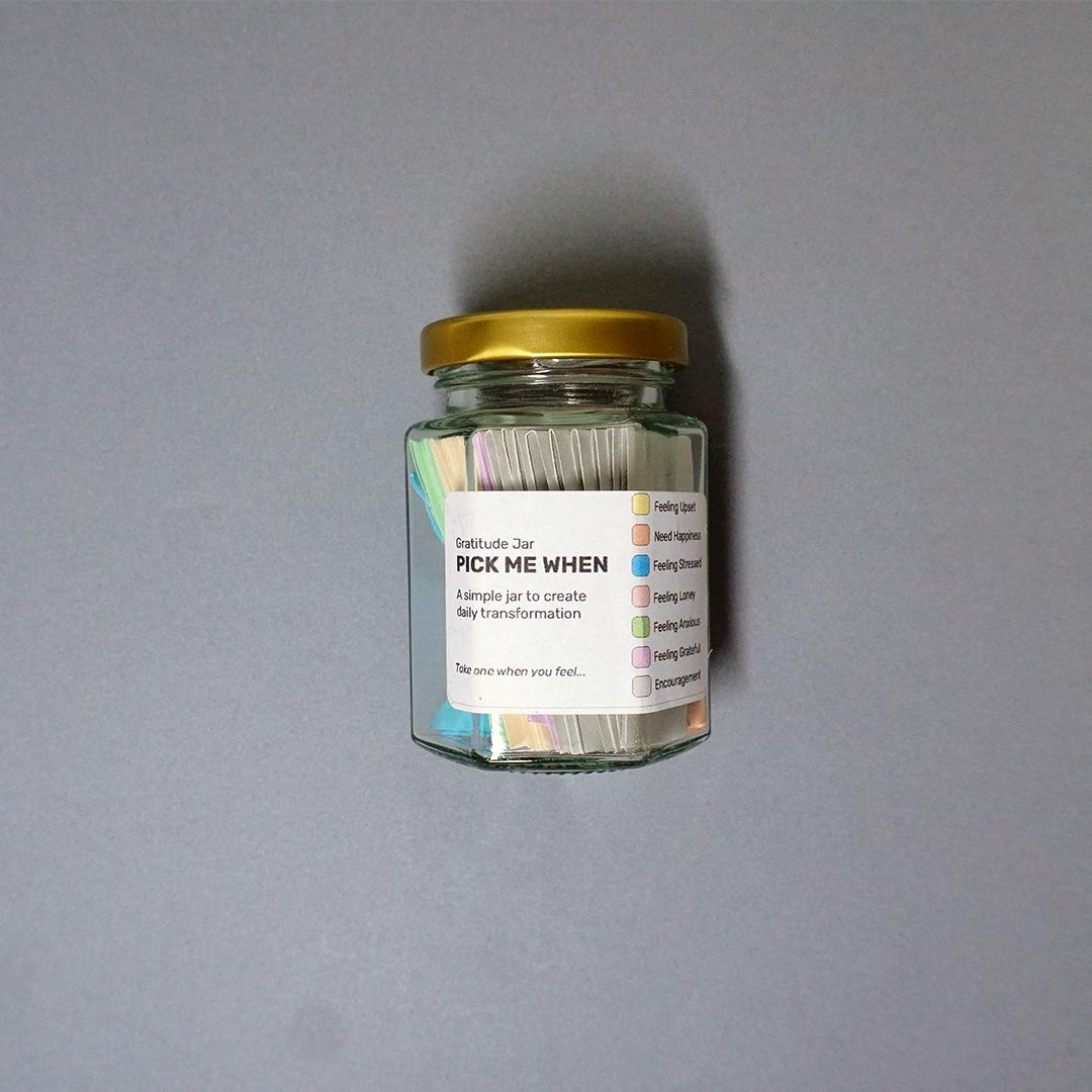 Gratitude Jar 70 Prompts - Transform your mindset and uplift your mood