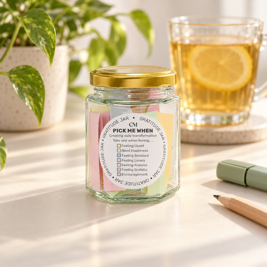 Gratitude Jar 70 Prompts - Transform your mindset and uplift your mood