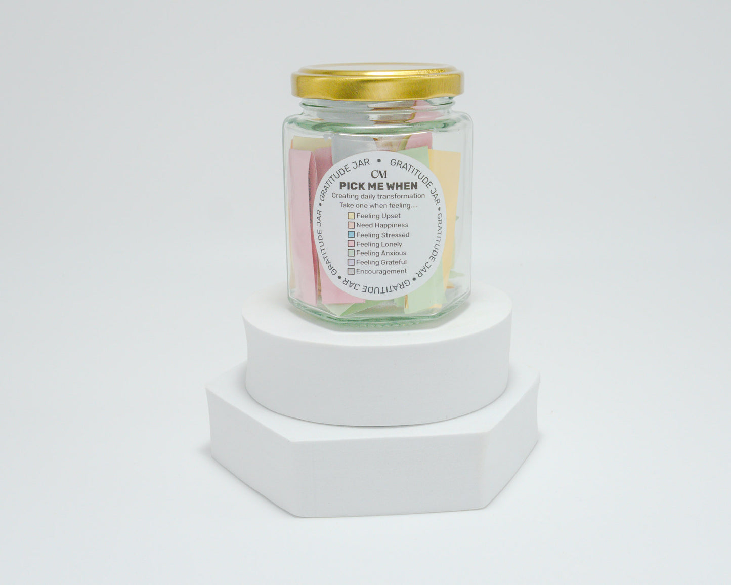 Gratitude Jar 70 Prompts - Transform your mindset and uplift your mood