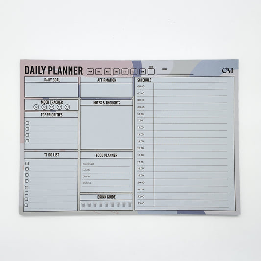 Daily Planner 'Make It Happen' Desk Pad with Schedule