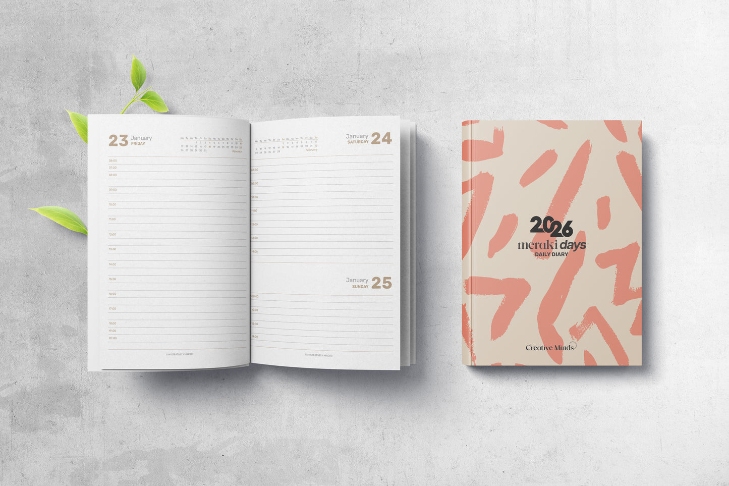 2026 Daily Journal Diary 'Meraki Days'